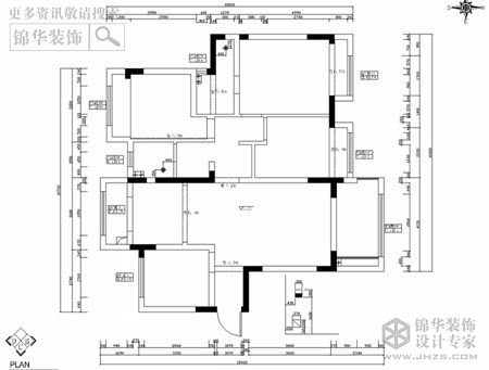 雍福龙庭122平米户型解析-装修设计方案-南京锦华装饰